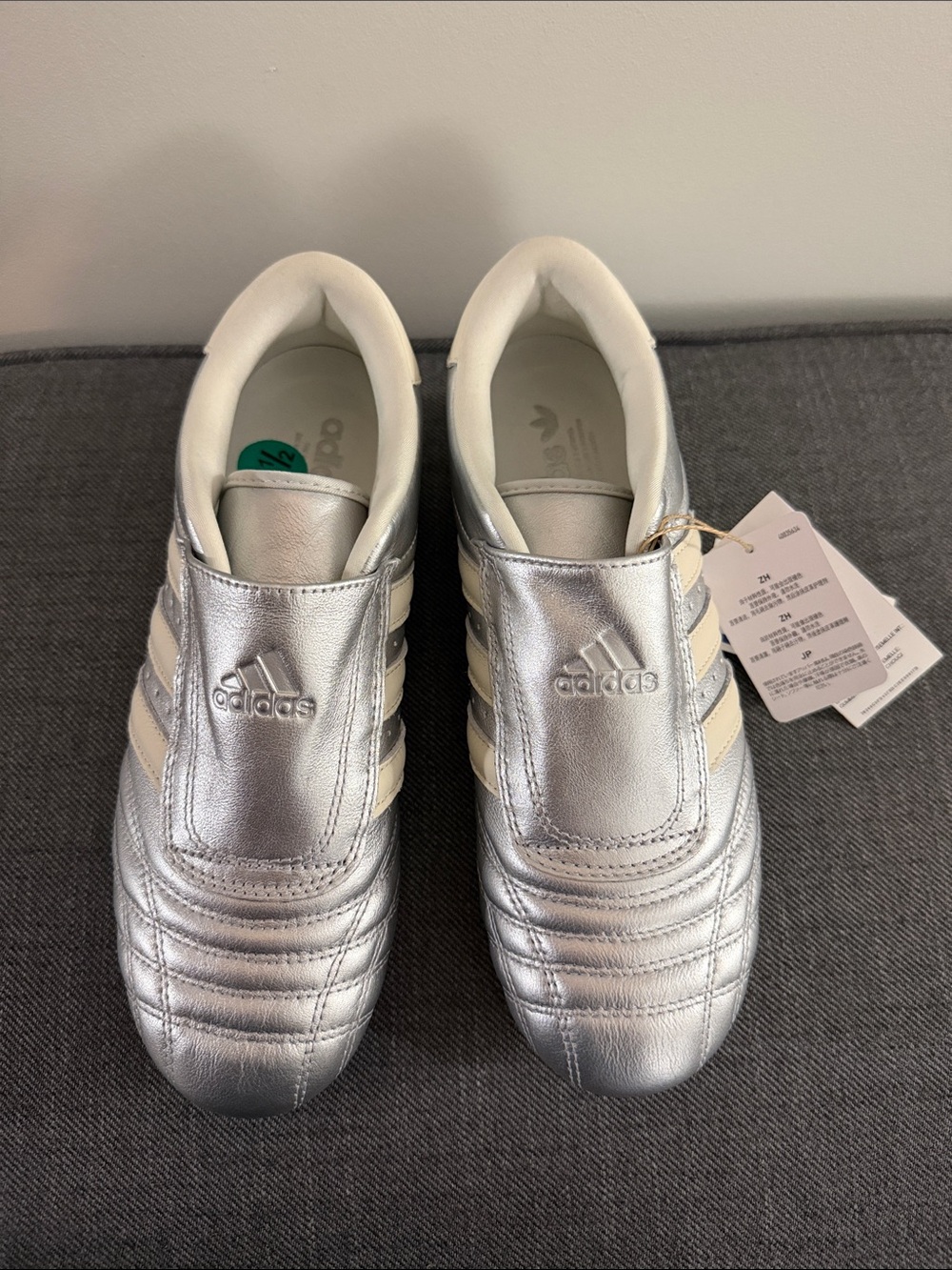 NWT Adidas Taekwondo Silver Metallic Women's Shoes JS4023 size 7.5 - Picture 13 of 16